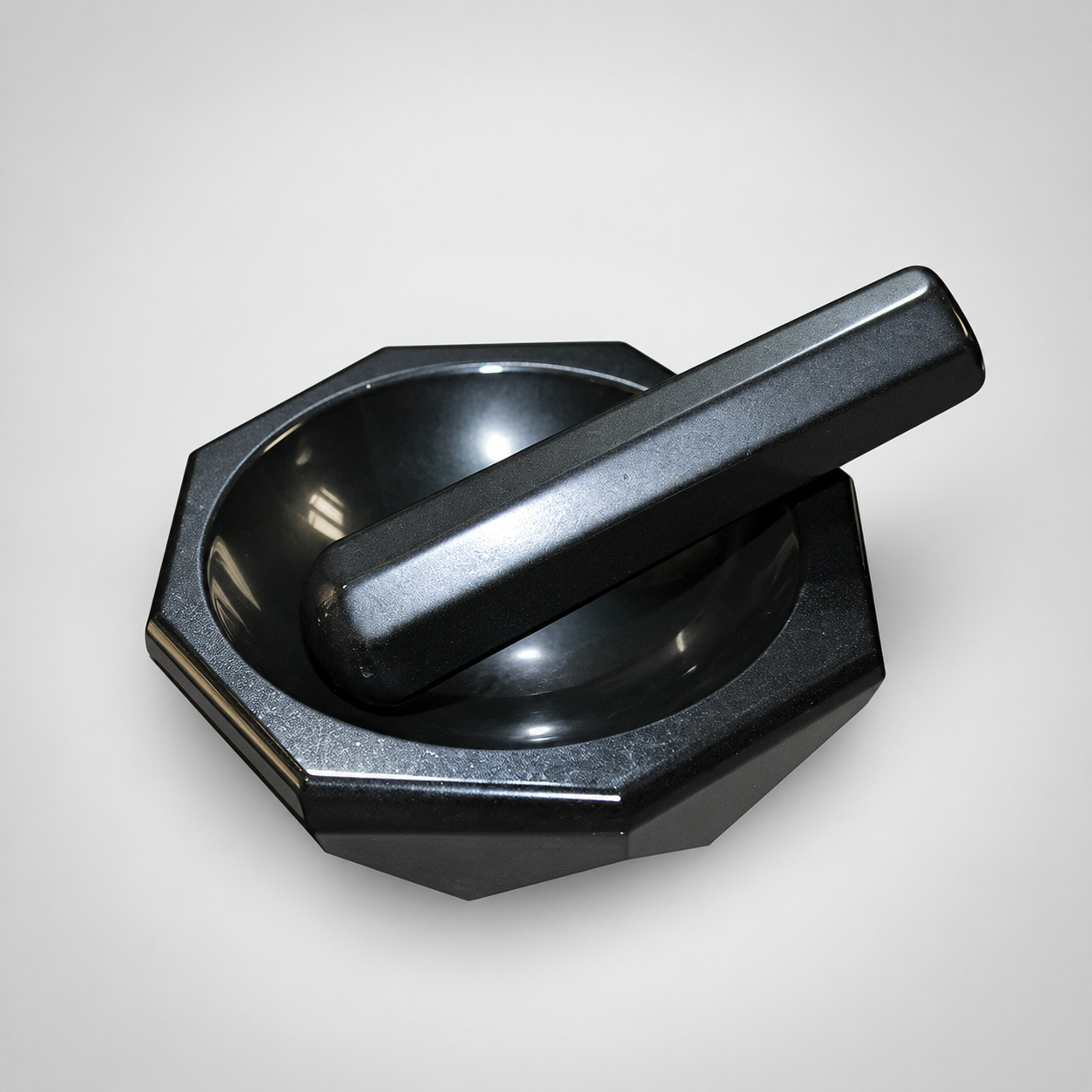 Black Agate Mortar & Pestle