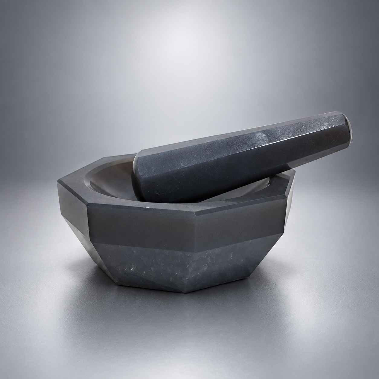 Grey Agate Mortar & Pestle